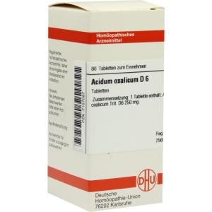 Abbildung: Acidum Oxalicum D 6 Tabletten, 80 St.
