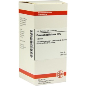 Abbildung: Chininum Sulfuricum D 12 Tabletten, 200 St.