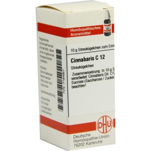 Abbildung: Cinnabaris C 12 Globuli, 10 g