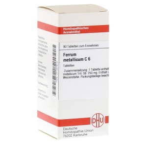 Abbildung: Ferrum Metallicum C 6 Tabletten, 80 St.