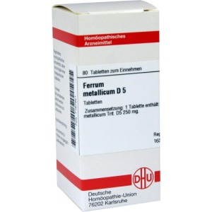 Abbildung: Ferrum Metallicum D 5 Tabletten, 80 St.