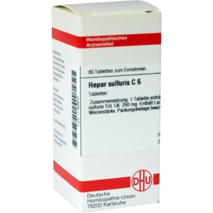 Hepar Sulfuris C 6 Tabletten 80 St