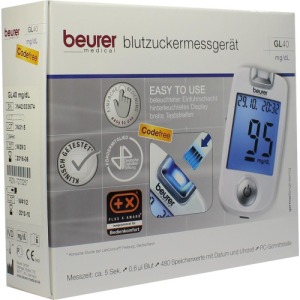 Beurer GL40 Blutzuckermessgerät mg/dl co
