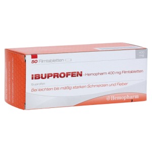 Abbildung: Ibuprofen Hemopharm 400 mg Filmtabletten, 50 St.