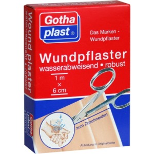 Gothaplast Wundpflaster robust 1mx6cm wasserabweisend 1 St