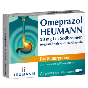 Abbildung: Omeprazol Heumann 20 mg magensaftresistente Hartkapseln, 7 St.
