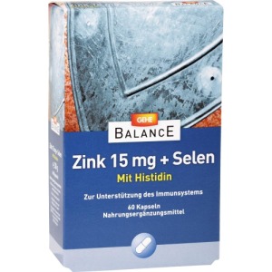 GEHE Balance Zink 15 mg+Selen Kapseln 60 St