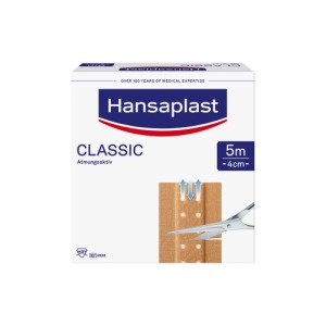 Abbildung: Hansaplast Classic Pflasterrolle, 5m x 4cm, 1 St.