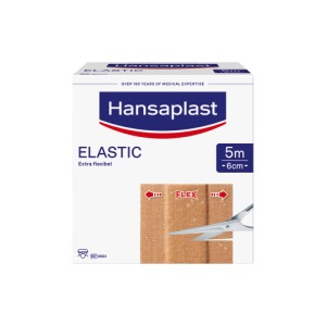 Abbildung: Hansaplast Elastic Pflaster, 5m x 6cm – Extra flexibel, 1 St.