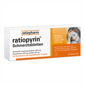 Abbildung: Ratiopyrin ratiopharm Schmerztabletten, 20 St.