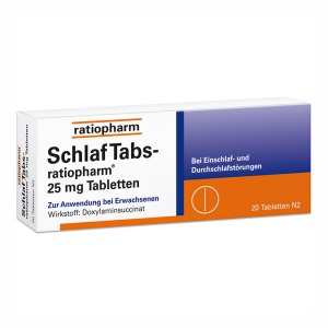 Abbildung: SchlafTabs ratiopharm 25 mg, 20 St.