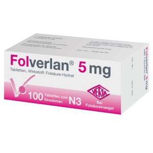Abbildung: Folverlan 5 mg Tabletten, 100 St.