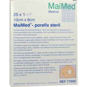 Maimed Porefix Steril 8x10 cm 25X1 St