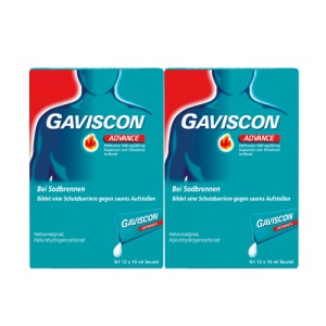 Abbildung: Gaviscon Advance Pfefferminz Suspension Doppelpack, 48 x 10 ml