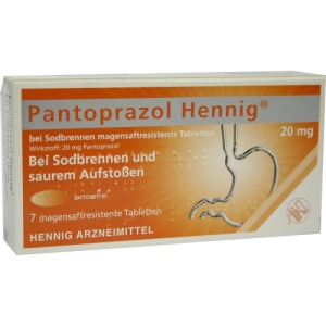 Pantoprazol Hennig B.sodbrennen 20 mg ms 7 St