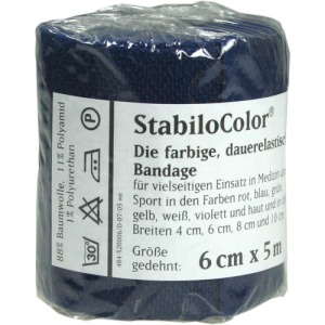 BORT Stabilocolor Binde 6 cm blau 1 St