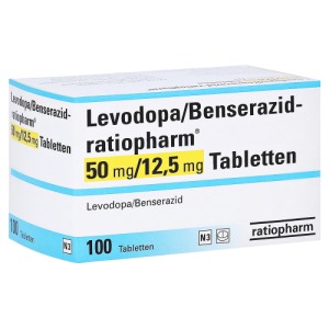 LEVODOPA/Benserazid-ratiopharm 50 mg/12,5 mg Tabl. 100 St