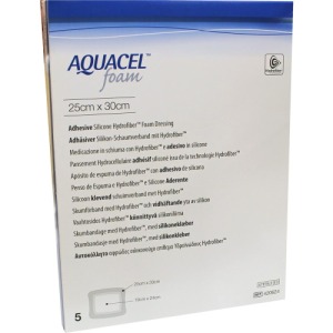 Aquacel Foam Adhäsiv 25x30 cm Verband 5 St