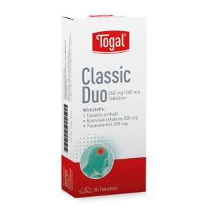 Abbildung: Togal Classic Duo 250 mg / 200 mg Tabletten, 30 St.