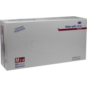 Peha-soft Nitrile White Unt.Hands.unster 200 St