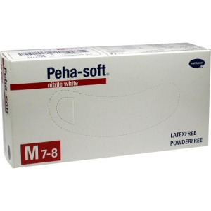 Peha-soft Nitrile White Unt.Hands.unster 100 St
