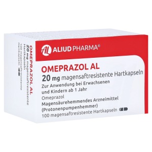 OMEPRAZOL AL 20 mg magensaftresistente Hartkapseln 100 St