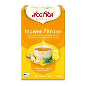 Abbildung: YOGI TEA, Ingwer Zitrone, Bio Kräutertee, 17 x 1,8 g