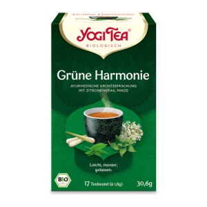 Abbildung: YOGI TEA, Grüne Harmonie, Grüner Bio Kräutertee, 17 x 1,8 g