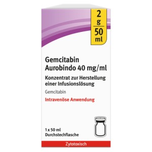 GEMCITABIN Aurobindo 40 mg/ml Kon.z.Her.e.Inf.Lsg. 50 ml