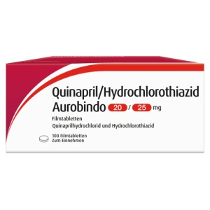 QUINAPRIL/HCT Aurobindo 20/25 mg Filmtabletten 100 St