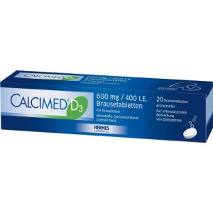 Calcimed D3 600 mg/400 I.E. Brausetablet 20 St