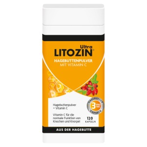 Abbildung: Litozin Ultra Hagebuttenpulver + Vitamin C, 120 St.