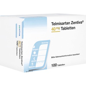 Abbildung: Telmisartan Zentiva 40 mg Tabletten, 28 St.