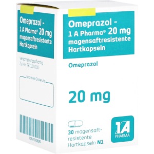 OMEPRAZOL-1A Pharma 20 mg magensaftres.Hartkapseln, 30 St.