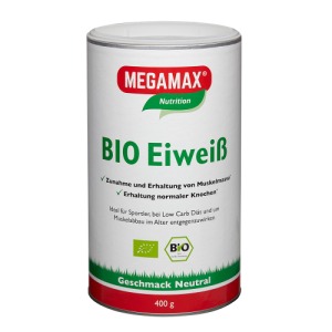 Abbildung: MEGAMAX Bio Eiweiß Neutral, 400 g