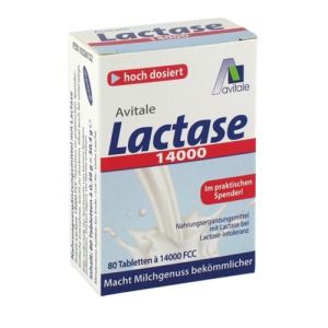 Abbildung: Avitale Lactase 14000 FCC, 80 St.