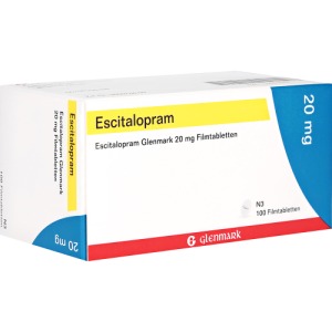 ESCITALOPRAM Glenmark 20 mg Filmtabletten, 100 St.