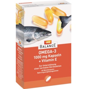 GEHE Balance Omega-3 1.000 mg Kapseln+Vi, 60 St.