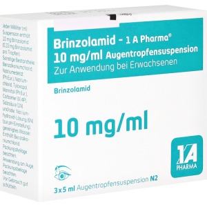 Brinzolamid-1a Pharma 10 mg/ml Augentrop, 3 x 5 ml