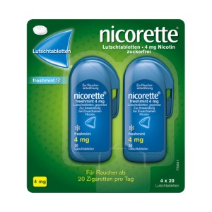 Abbildung: nicorette freshmint Lutschtablette 4 mg, 80 St.