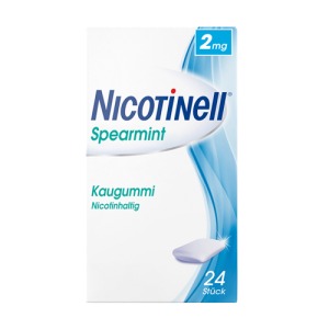 Abbildung: Nicotinell Kaugummi 2 mg Spearmint, 24 St.