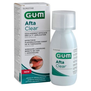 Abbildung: GUM Afta Clear Mundspülung, 120 ml