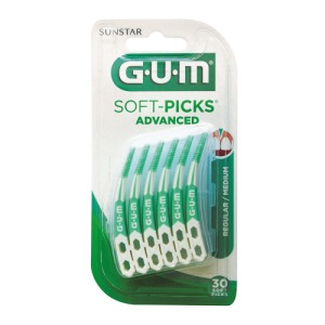 Abbildung: GUM Soft-picks Advanced regular+Reise-Et, 30 St.