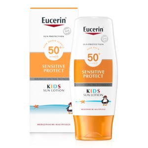 Abbildung: Eucerin Sensitive Protect Kids Sun Lotion LSF 50+, 150 ml