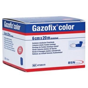 Abbildung: Gazofix Color Fixierbinde kohäsiv 6 cmx2, 1 St.