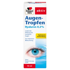 Abbildung: Doppelherz aktiv Augen-Tropfen Hyaluron 0,2%, 10 ml