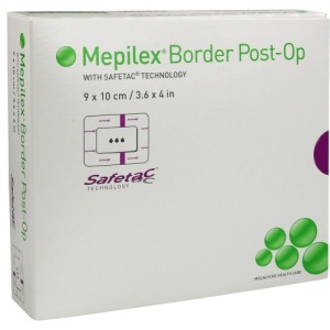 Mepilex Border Post-op Verband haftend 9 10 St