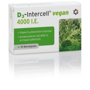 Abbildung: D3-intercell Vegan 4.000 I.E. Kapseln, 90 St.