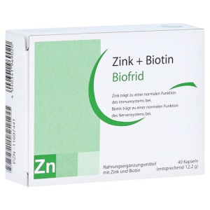 Abbildung: Zink+biotin Kapseln, 40 St.