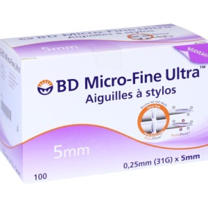 BD Micro-fine Ultra Pen-Nadeln 0,25x5 mm (Reimport) 100 St